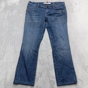 Roxy Limited Edition Bootcut Leg Jeans Womens 13 Blue Denim Stretch Medium Wash